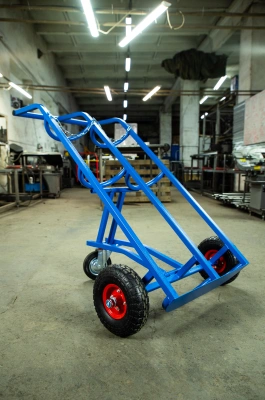 Тележка для газовых баллонов TOR ГБ-2, 2 баллона (250 пневмо колеса + 160 поворотное) по ценам производителя в Воронеже с доставкой по всей России