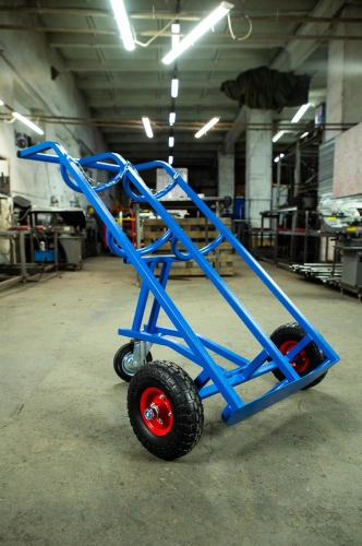 Тележка для газовых баллонов TOR ГБ-2, 2 баллона (250 пневмо колеса + 160 поворотное) по ценам производителя в Воронеже с доставкой по всей России