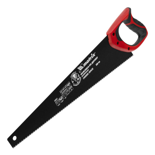 Ножовка по дереву, 500 мм, 7-8 TPI, зуб-3D, каленый зуб, тефлоновое покрытие полотна, двухкомпонентная рукоятка Matrix по ценам производителя в Воронеже с доставкой по всей России
