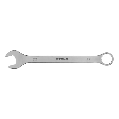 Ключ комбинированный, 22 мм, CrV, матовый хром Stels купить в Москве с доставкой по всей России | ProtosMarket.ru