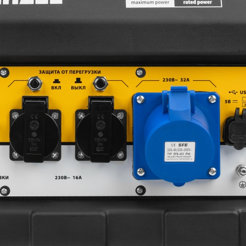 Генератор бензиновый PS 80 EA, 8.0 кВт, 230 В, 25 л, коннектор автоматики, электростартер Denzel по ценам производителя в Воронеже с доставкой по всей России