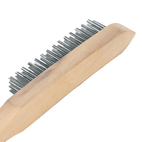 Щетка четырехрядная металлическая с деревянной ручкой Sparta по ценам производителя в Воронеже с доставкой по всей России