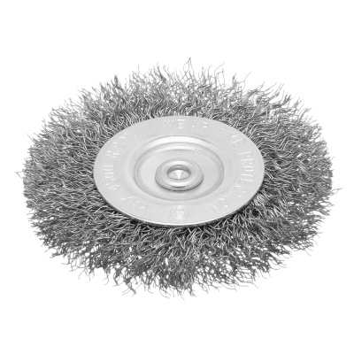 Щетка для дрели, 75 мм, плоская со шпилькой, витая проволока Сибртех по ценам производителя в Воронеже с доставкой по всей России