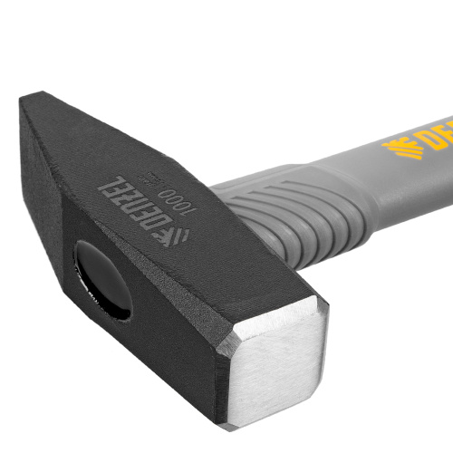 Молоток слесарный, 1000 г, кованый, фибергласовая рукоятка c TPR покрытием Denzel по ценам производителя в Воронеже с доставкой по всей России