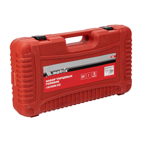 Набор торцевых головок 3/4"–1", головки 21 х 65 мм, 26 предметов, в пласт. боксе Matrix по ценам производителя в Воронеже с доставкой по всей России