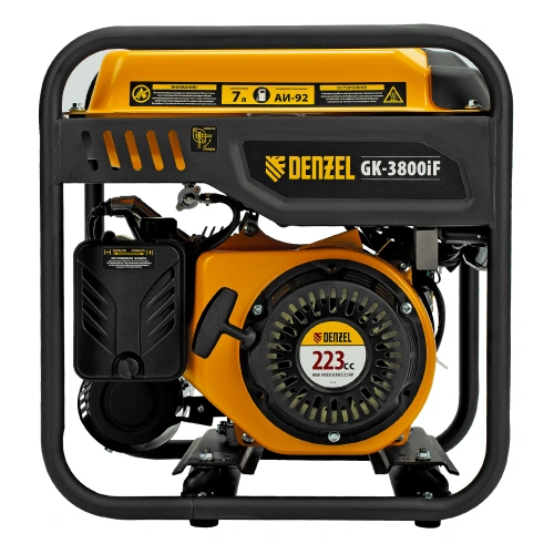 Генератор инверторный GK-3800iF, 3,8 кВт, 230 В, ручной старт DENZEL по ценам производителя в Воронеже с доставкой по всей России