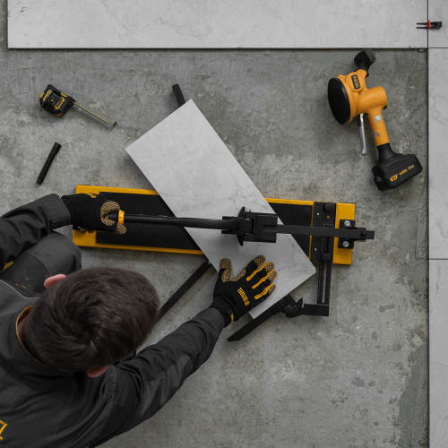 Плиткорез рельсовый 600х16мм, каретка на подш., стальная станина, усил. рукоятка-пенал Denzel по ценам производителя в Воронеже с доставкой по всей России