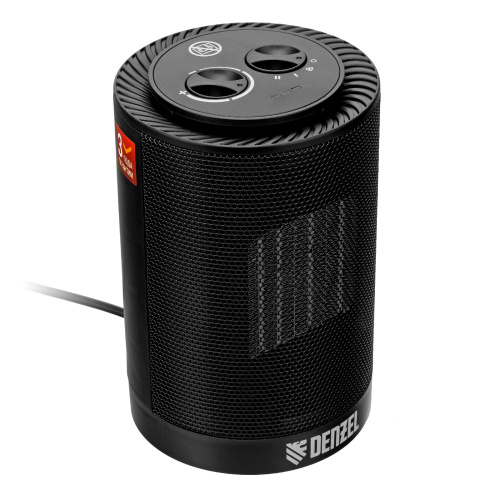 Тепловентилятор керамический DTFC-1200S, вращение, 3 реж., вент., нагрев 600/1200 Вт Denzel по ценам производителя в Воронеже с доставкой по всей России