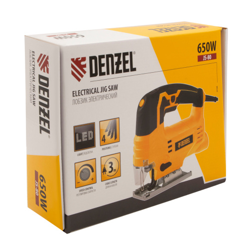 Лобзик электрический JS-80, 650 Вт, 80 мм Denzel по ценам производителя в Воронеже с доставкой по всей России