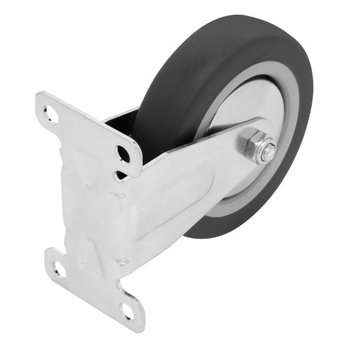 Колесо неповоротное D 100 мм, крепление  платформенное Сибртех по ценам производителя в Воронеже с доставкой по всей России