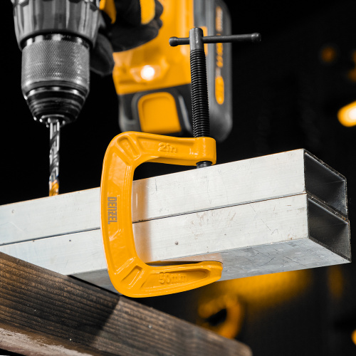 Струбцина G-образная, усиленная, 50 мм Denzel по ценам производителя в Воронеже с доставкой по всей России