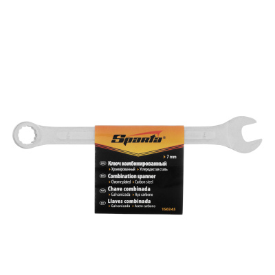 Ключ комбинированный, 7 мм, хромированный Sparta по ценам производителя в Воронеже с доставкой по всей России