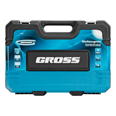 Набор инструментов, 1/4", 1/2", CrV, 120 зубьев, 76 предметов Gross по ценам производителя в Воронеже с доставкой по всей России