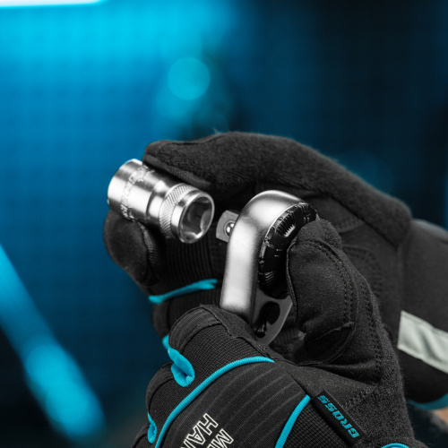 Ключ-трещотка 1/2", CrV, 120 зубьев, с быстрым сбросом, цельнометаллический, хром Gross по ценам производителя в Воронеже с доставкой по всей России