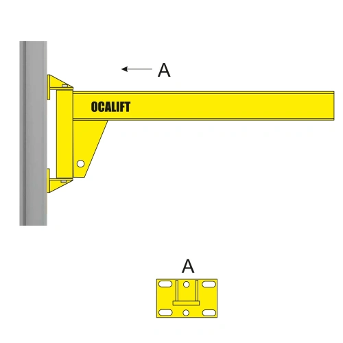 Кран консольный настенный ККР OCALIFT 1т стрела 3м двутавр по ценам производителя в Воронеже с доставкой по всей России