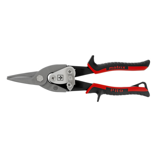 Ножницы по металлу, 250 мм, прямой рез, сталь CRMO, двухкомпонентные рукоятки, PRO Matrix по ценам производителя в Воронеже с доставкой по всей России