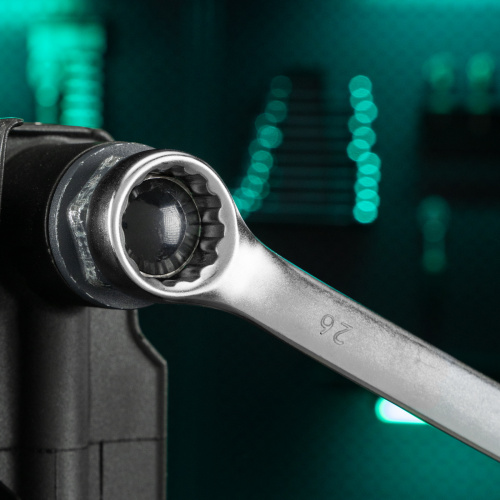 Ключ комбинированный, 26 мм, CrV, матовый хром Stels по ценам производителя в Воронеже с доставкой по всей России