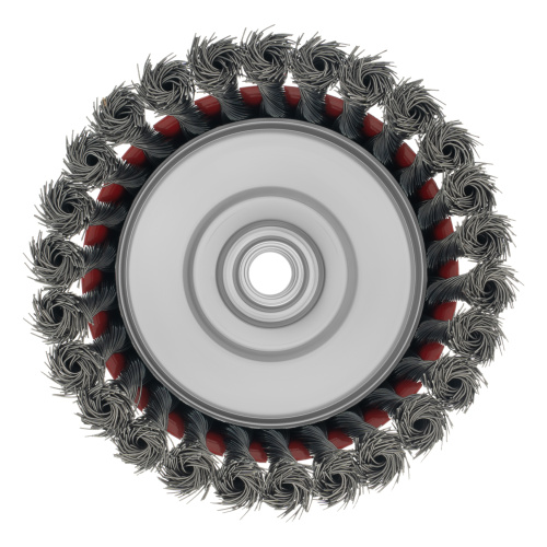Щетка для УШМ, 125 мм, М14, "чашка", крученая проволока 0.5 мм Matrix по ценам производителя в Воронеже с доставкой по всей России