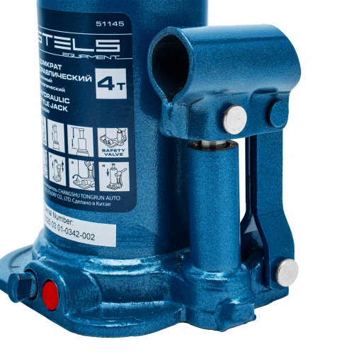 Домкрат гидравлический бутылочный телескопический, 4 т, подъем 170-420 мм Stels по ценам производителя в Воронеже с доставкой по всей России