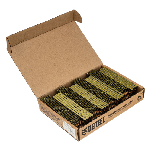 Гвозди для пнев. нейлера (крашен.) длина - 50 мм, диам. - 2,9 мм, 2000 шт. Denzel по ценам производителя в Воронеже с доставкой по всей России