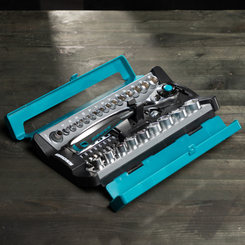 Набор торцевых головок, трещотка 120 зубьев, 1/2", 1/4", CrV, 41 предмет Gross по ценам производителя в Воронеже с доставкой по всей России