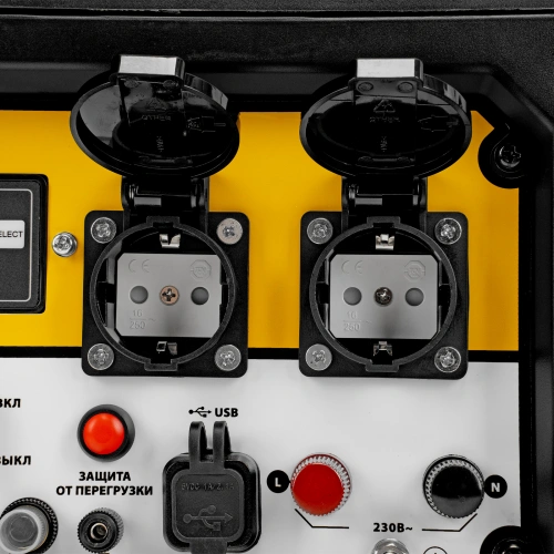 Генератор инверторный GS-5500iSE, 5,5 кВт, 230 В, закрытый корпус,электростартер Denzel по ценам производителя в Воронеже с доставкой по всей России