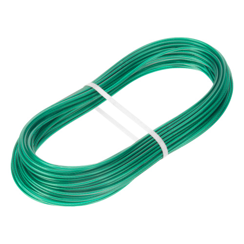 Трос металлополимерный зеленый ПР-2.5, толщина 2.5 мм, моток 20 метров Сибртех по ценам производителя в Воронеже с доставкой по всей России