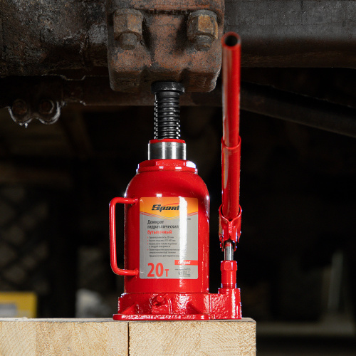 Домкрат гидравлический бутылочный 20 т, h подъема 215-405 мм Sparta Compact по ценам производителя в Воронеже с доставкой по всей России