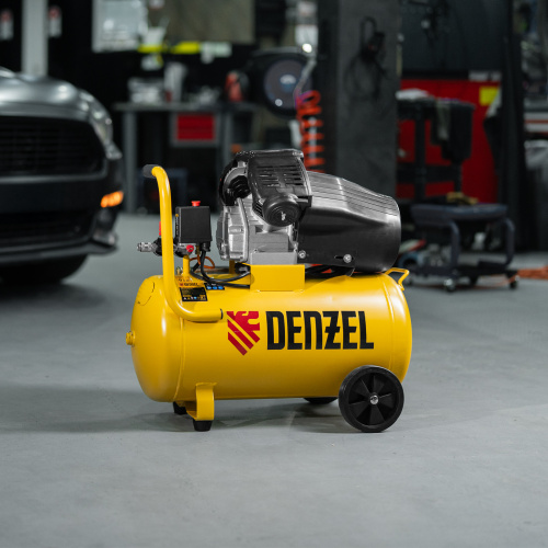 Компрессор воздушный прям. привод DCV1800/50, 1,8 кВт, 50 литров, 320 л/мин Denzel по ценам производителя в Воронеже с доставкой по всей России