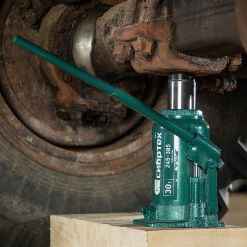 Домкрат гидравлический бутылочный, 30 т, 245-385 мм Сибртех по ценам производителя в Воронеже с доставкой по всей России