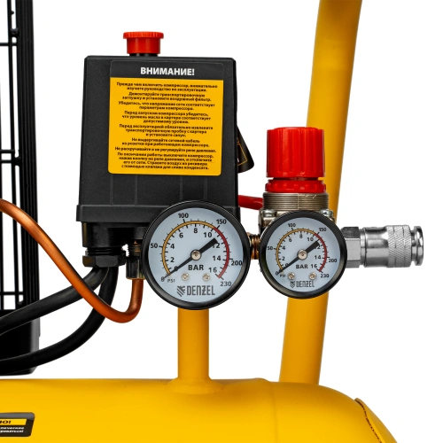 Компрессор воздушный BCI2300/100, ременный привод, 2.3 кВт, 100 литров, 400 л/мин Denzel по ценам производителя в Воронеже с доставкой по всей России