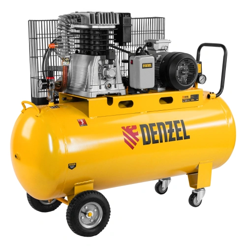 Компрессор воздушный, ременный привод BCI4000-T/200, 4.0 кВт, 200 литров, 690 л/мин Denzel по ценам производителя в Воронеже с доставкой по всей России