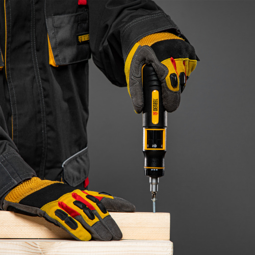 Отвертка реверсивная с револьверным механизмом, 11 шт, сталь S2  Denzel по ценам производителя в Воронеже с доставкой по всей России