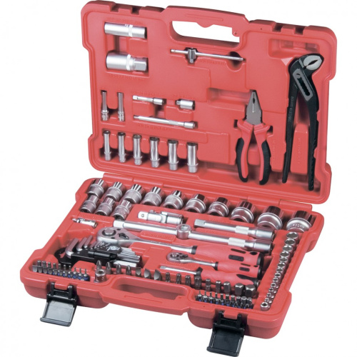 Набор слесарно-монтажный с квадратами 1/4, 1/2 и 5/16", 117 предметов Matrix ProFI по ценам производителя в Воронеже с доставкой по всей России