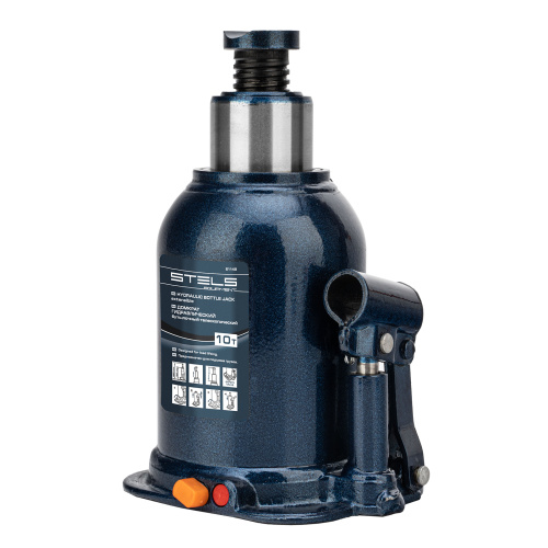 Домкрат гидравлический бутылочный телескопический, 10 т, подъем 180-450 мм Stels по ценам производителя в Воронеже с доставкой по всей России