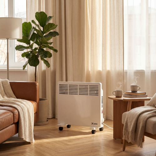 Конвектор электрический КМ-1000.1, 230 В, 1000 Вт, X-образный нагреватель, колеса, термостат MTX по ценам производителя в Воронеже с доставкой по всей России