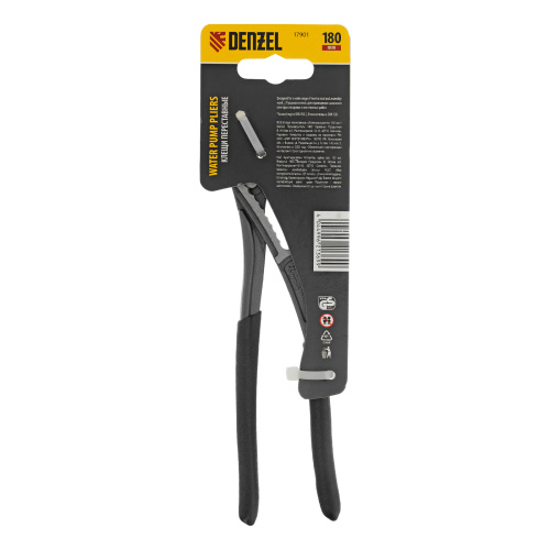 Клещи переставные, обливные рукоятки, 180 мм Denzel по ценам производителя в Воронеже с доставкой по всей России