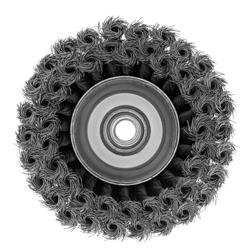 Щетка для УШМ, 125 мм, М14, "чашка", двухрядная, крученая проволока 0.35 мм Matrix по ценам производителя в Воронеже с доставкой по всей России