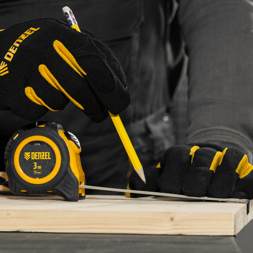 Рулетка 3м х 16мм, обрезиненный корпус, автоматическая фиксация Denzel по ценам производителя в Воронеже с доставкой по всей России