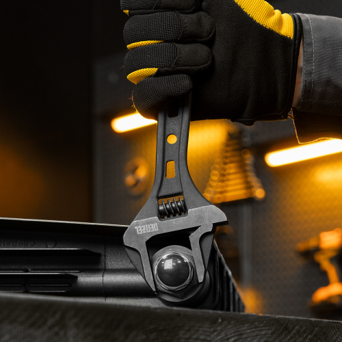 Ключ разводной, 250 мм, CrV, кованый Denzel по ценам производителя в Воронеже с доставкой по всей России