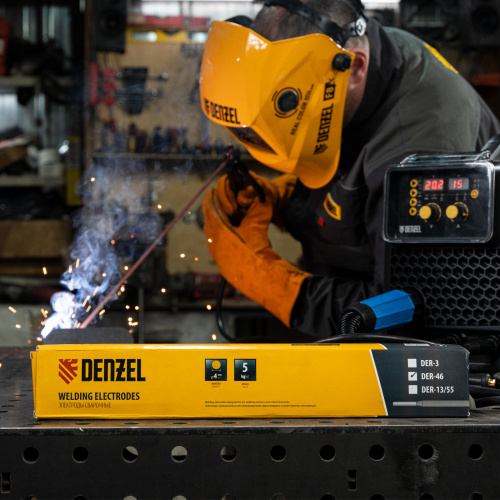 Электроды DER-46, диам. 4 мм, 5 кг, рутиловое покрытие Denzel по ценам производителя в Воронеже с доставкой по всей России