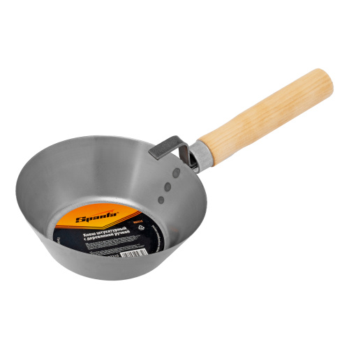 Ковш стальной штатурный, деревянная ручка Sparta по ценам производителя в Воронеже с доставкой по всей России