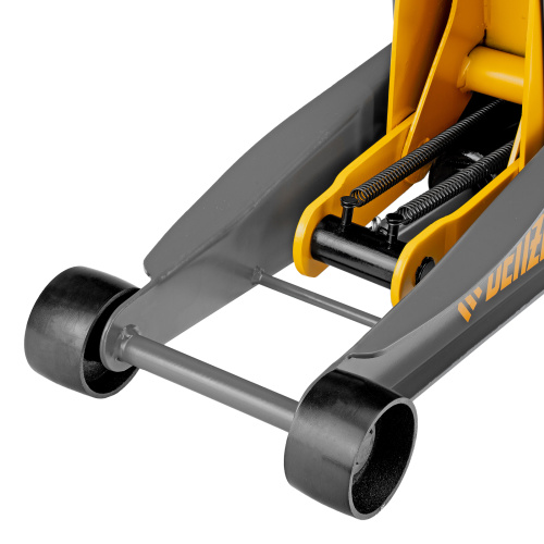 Домкрат гидравлический подкатной, 3 т, 125-470 мм, быстрый подъем, проф. Denzel по ценам производителя в Воронеже с доставкой по всей России