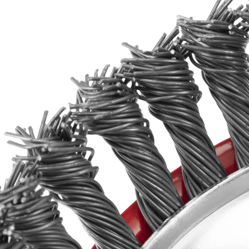 Щетка для УШМ, 125 мм, М14, "чашка", крученая проволока 0.8 мм Matrix по ценам производителя в Воронеже с доставкой по всей России