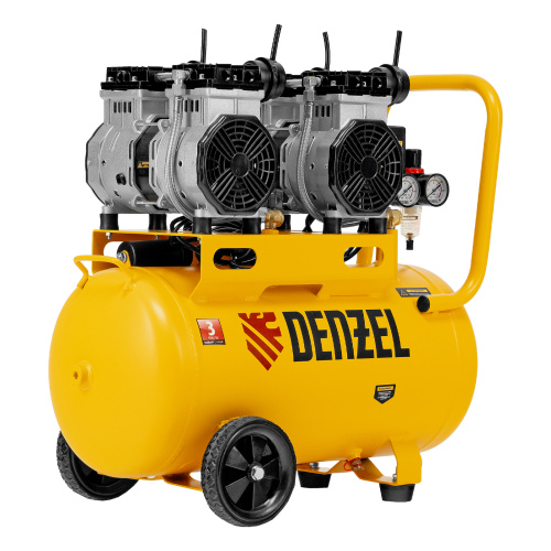 Компрессор безмасляный, малошумный DLS 2200/50, 2200 Вт, 2x1100, 50 л, 380 л/мин Denzel по ценам производителя в Воронеже с доставкой по всей России