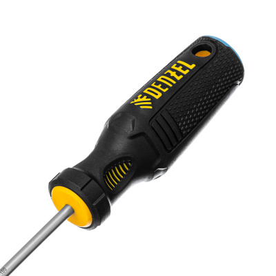 Отвертка, SL4х100 мм, S2, 3к рукоятка Denzel по ценам производителя в Воронеже с доставкой по всей России