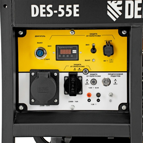 Генератор дизельный DES-55E, 5,5 кВт, 230 В, 11 л, электростартер Denzel по ценам производителя в Воронеже с доставкой по всей России