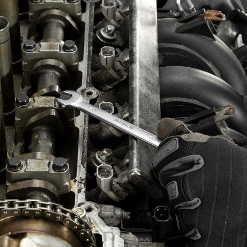 Набор ключей комбинированных 6-32 мм, 22 шт, CrV, матовый хром Stels по ценам производителя в Воронеже с доставкой по всей России