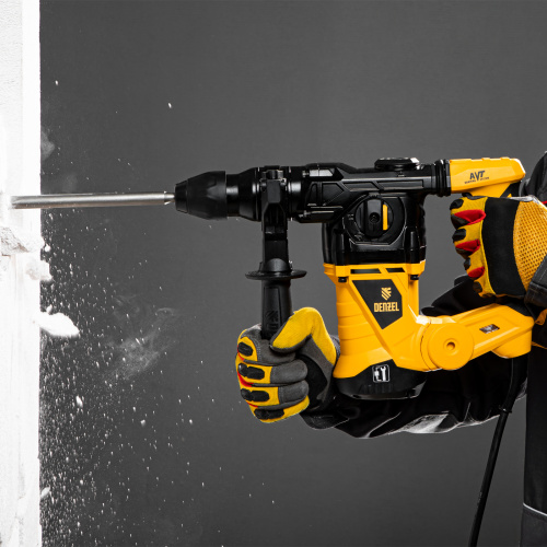 Перфоратор электрический RHV-1250-30, SDS-plus, 1250 Вт, 5 Дж, 3 плюс 1 режим Denzel по ценам производителя в Воронеже с доставкой по всей России
