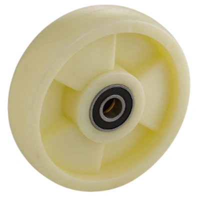 Колесо нейлоновое 180х50 мм с подшипником для тележек гидравлических BF/BF-III/DF-III/RHP/AC/DF/CW2 по ценам производителя в Воронеже с доставкой по всей России
